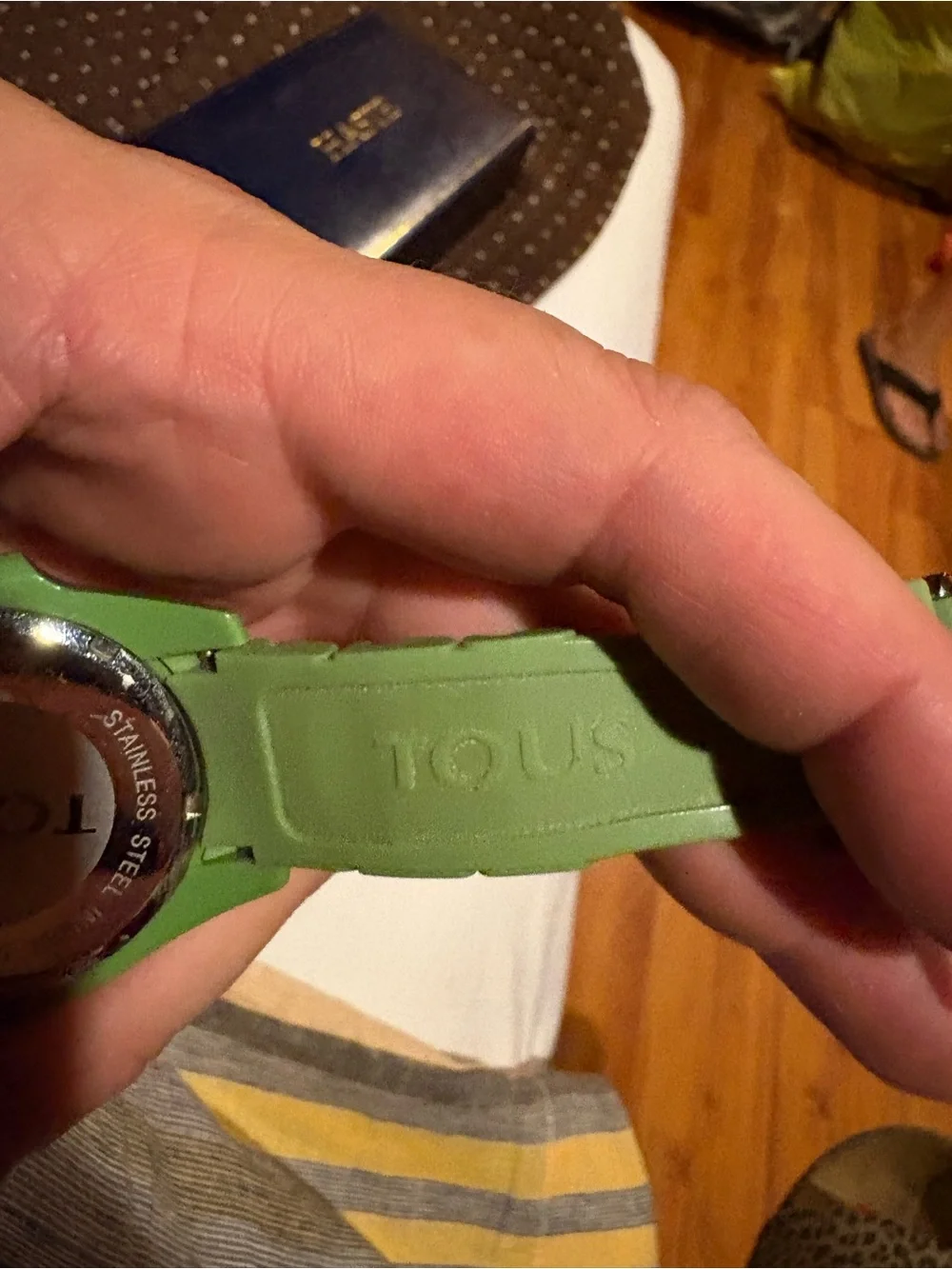 Tous Green Silicone Strap Watch - Green Dial